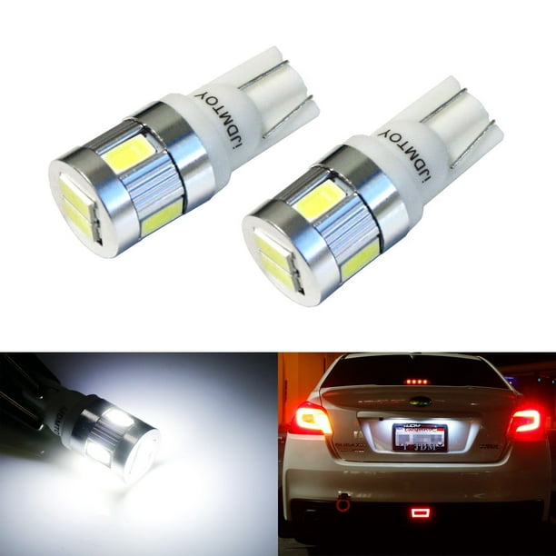 2Pcs License Plate Tag Light 168 920 W5W T10 8SMD LED Bulbs White For TOYOTA